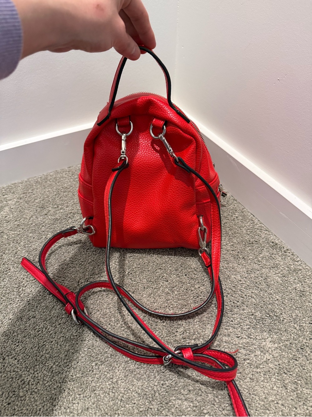 Small Red Steve Madden Backpack
